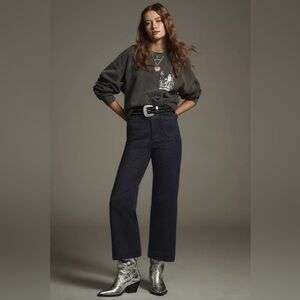 Maeve Dark Blue Flare Jeans